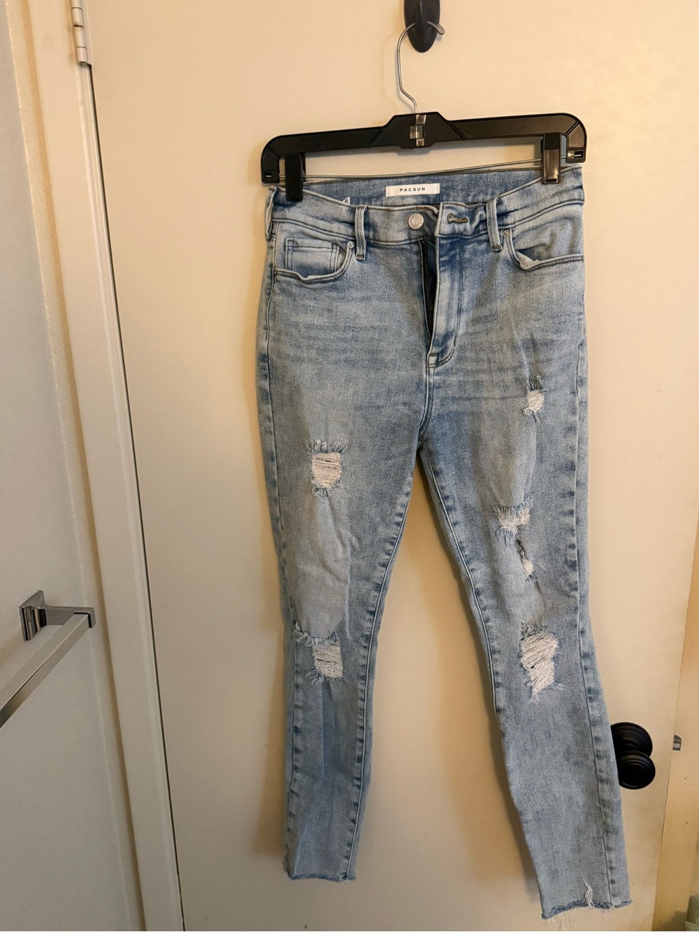 PacSun Light Blue Ripped Skinny Jeans